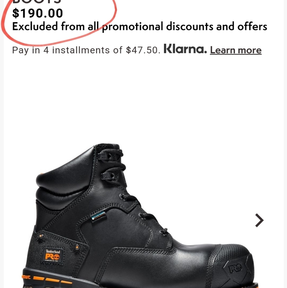 COPY - Timberland PRO comp toe work boots